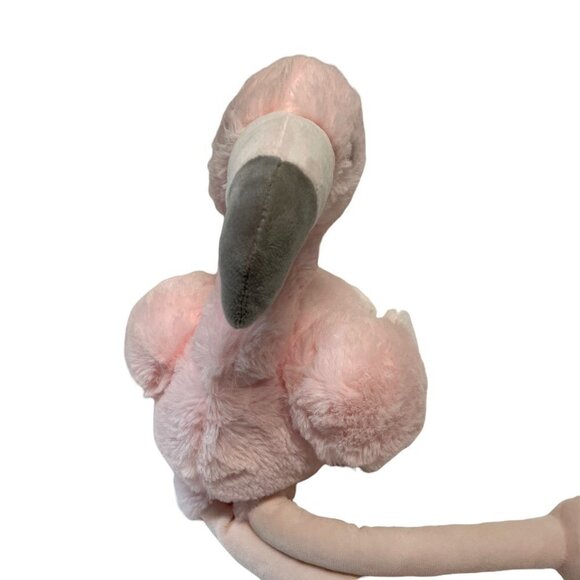 Hugfun Pink Flamingo Bird Sparkle Eyes Plush Stuffed Animal 14" - Picture 3 of 5